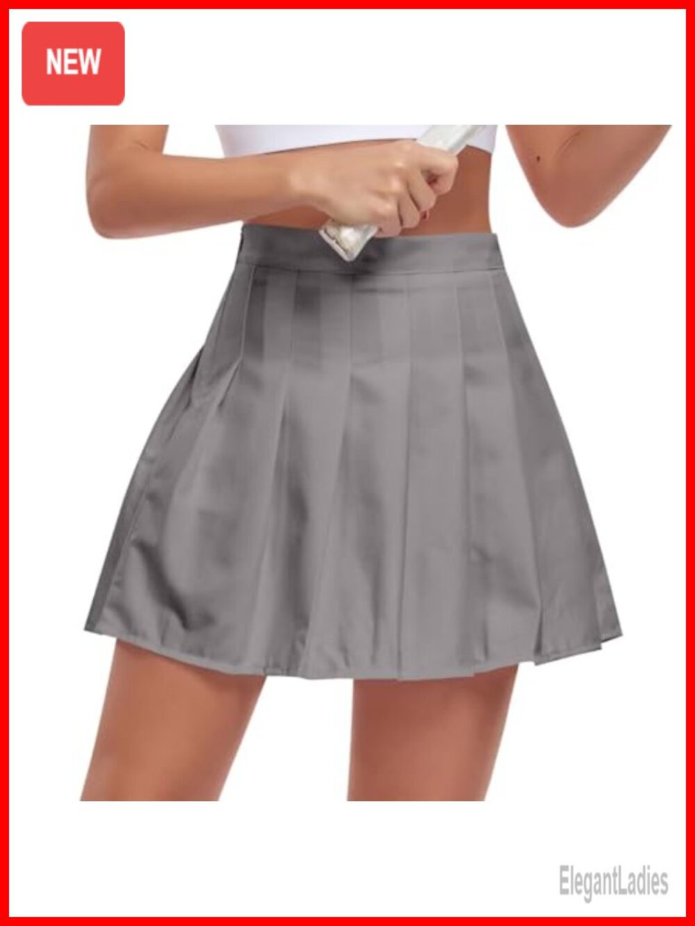Girls Pleated Tennis Skirt with Shorts High Waisted Mini Skort